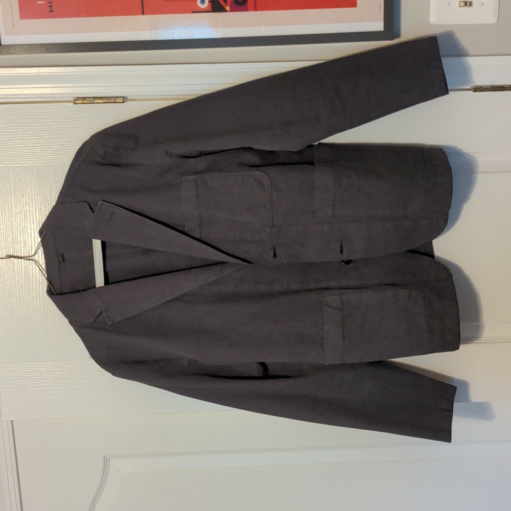 J. Crew Garment-dyed cotton-linen blend chino suit jacket size 38